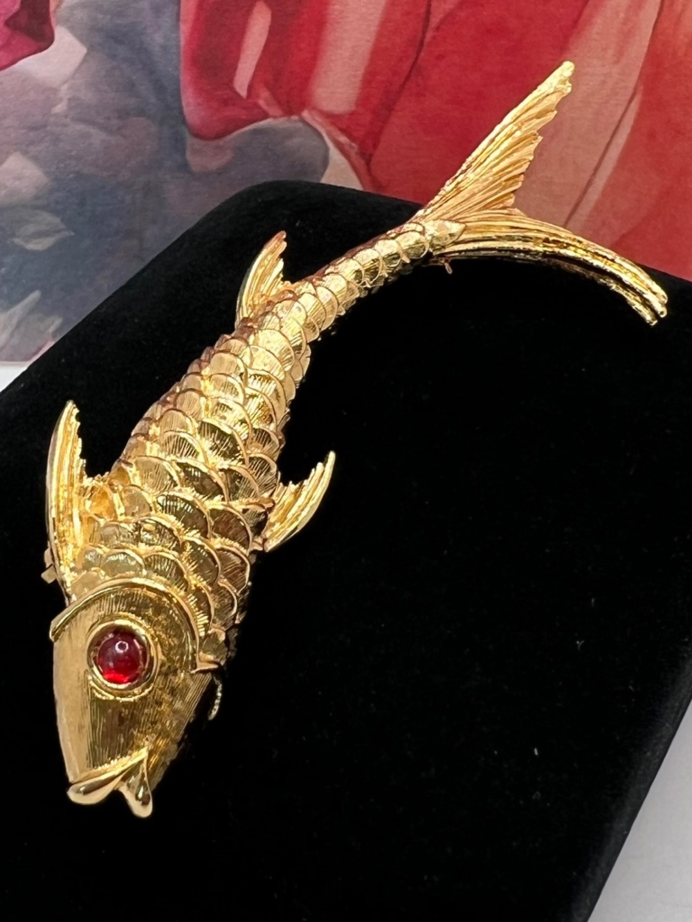 Monet Koi Brooch